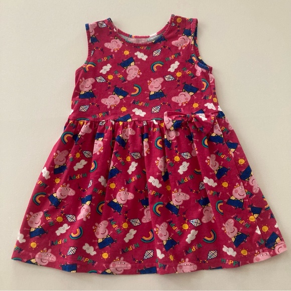 Peppa Dress-Pink Rose Bloom
